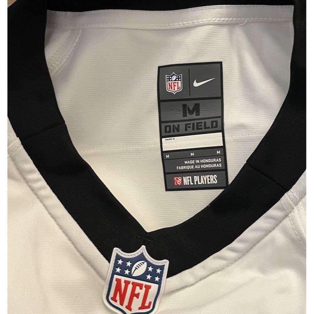 New Orleans Saints Mens Medium Football Jersey Blank White NFL Nike On Field - Picture 4 of 5